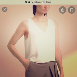 Aritzia Babaton Silk Crop Top